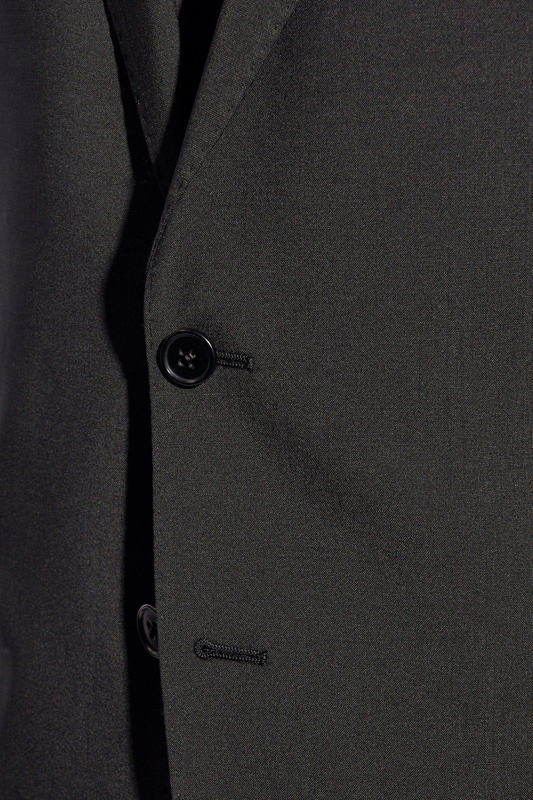 Shop Emporio Armani Wool Suit In Black