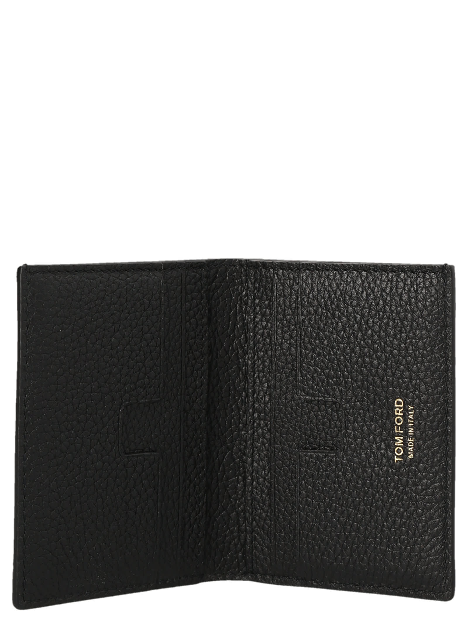 Tom Ford Logo Print Wallet In Black | ModeSens