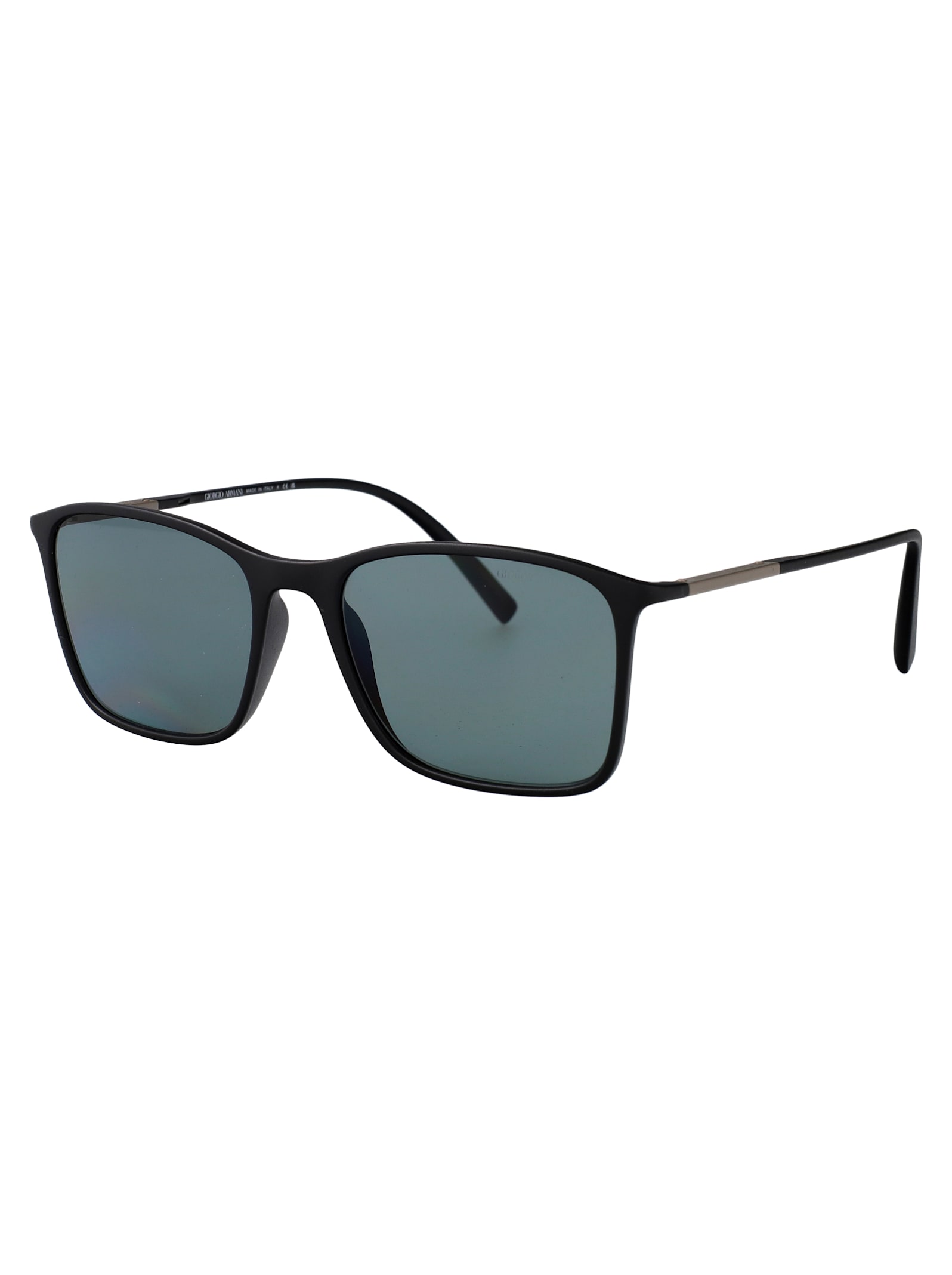 Giorgio Armani Nero Opaco Injected Sunglasses In Blue