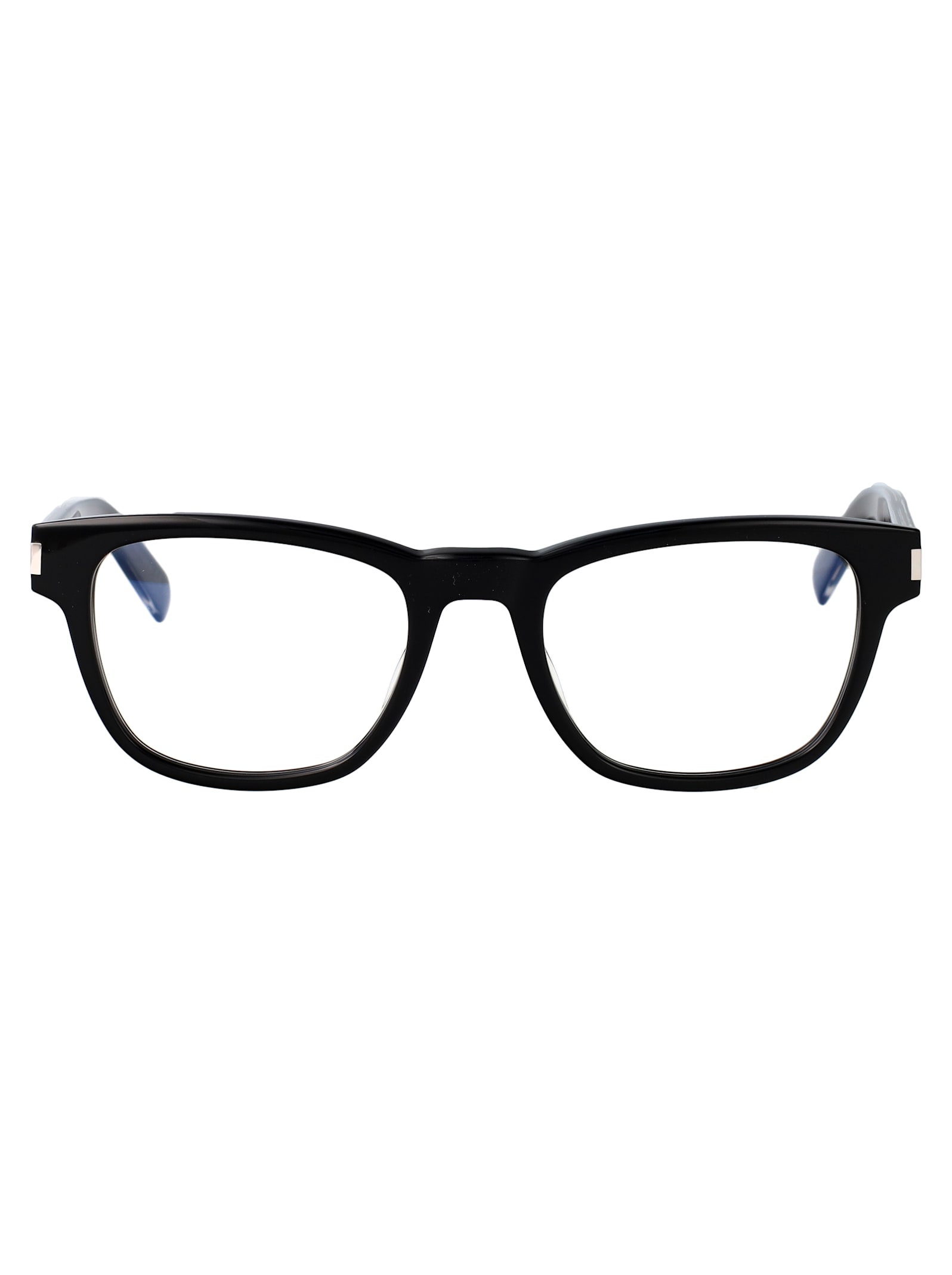 Saint Laurent Black-crystal-transparent Acetate Glasses