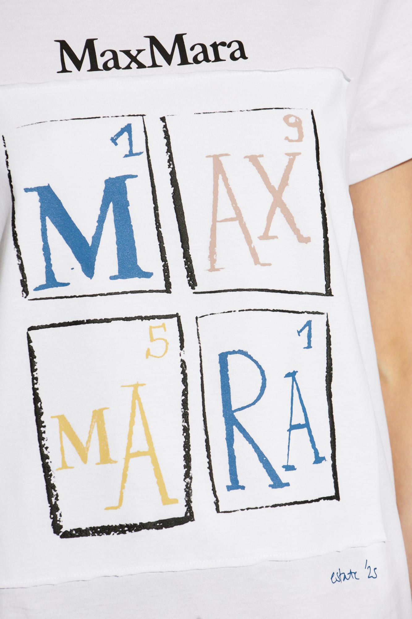 Max Mara T-shirt Colibri In White