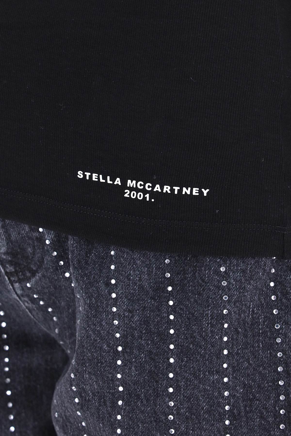 Shop Stella Mccartney Falabella Top In Black