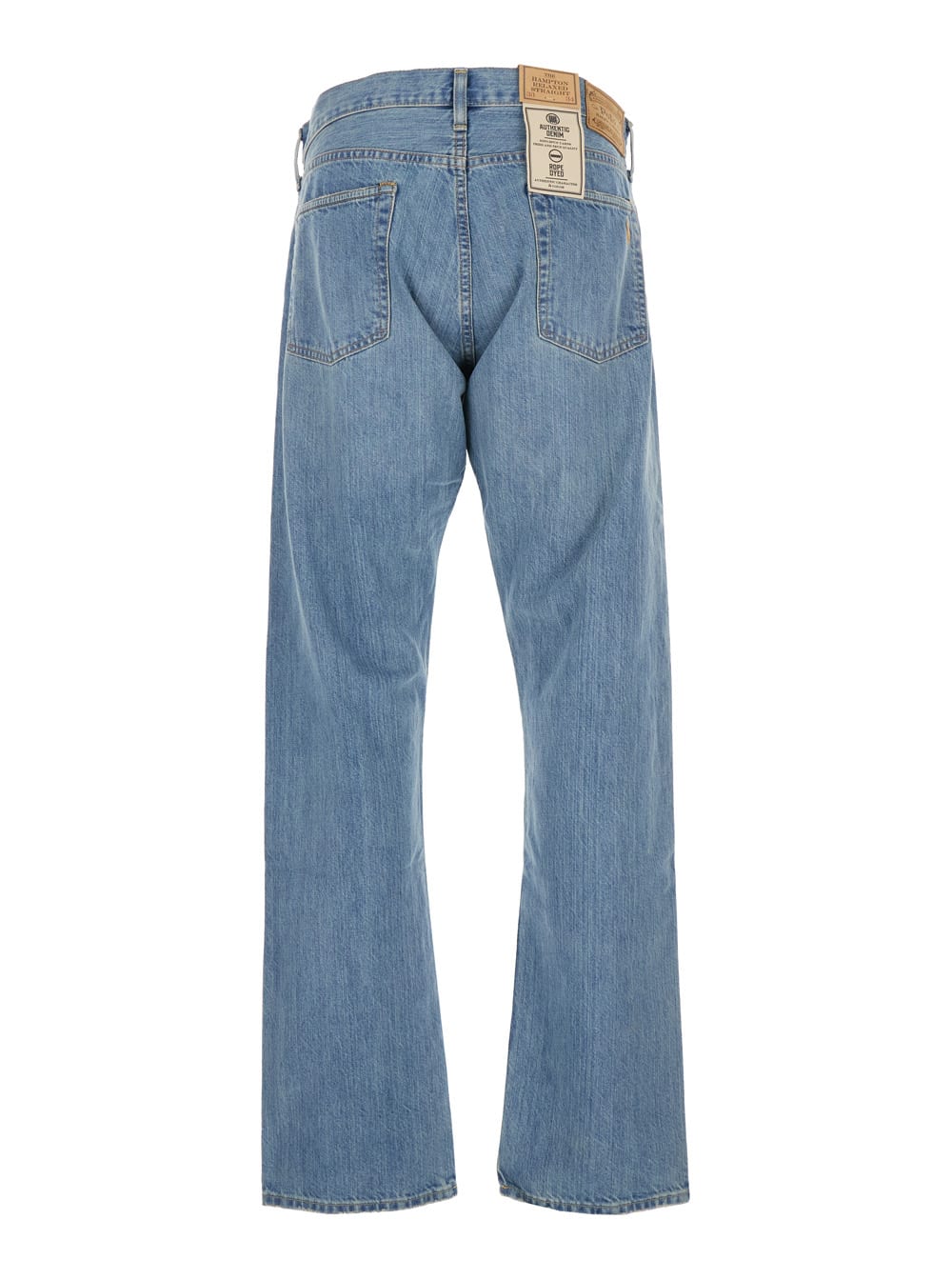 Polo Ralph Lauren Blue Jeans With Belt Loops And Logo Patch On The Rear In Blue