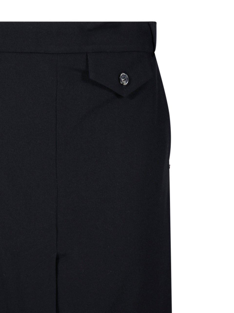 Shop Sportmax Mirror-image Midi Skirt In Black