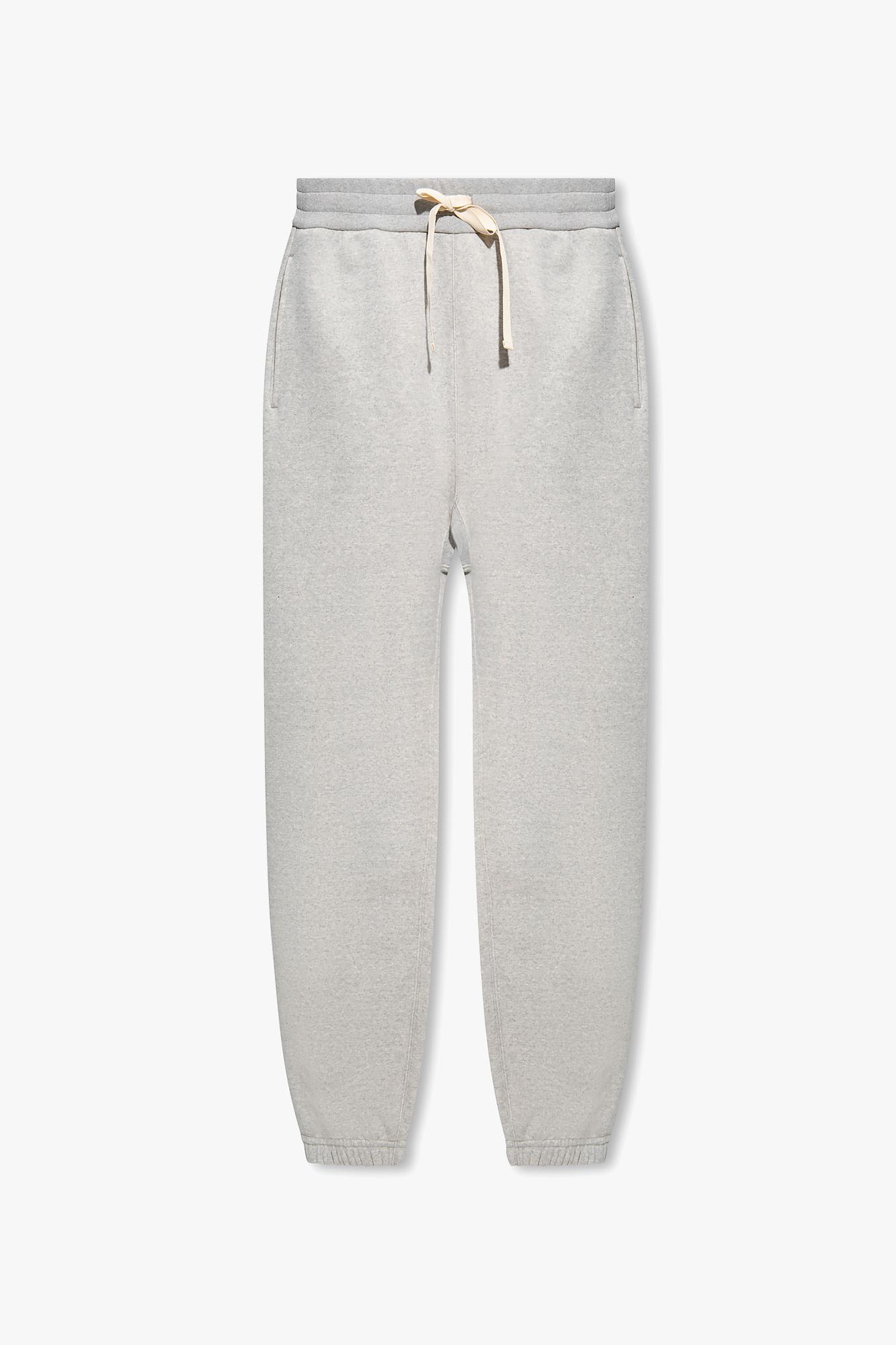 JIL SANDER SUSTAINABLE COTTON COMPACT TERRY TRACK PANTS