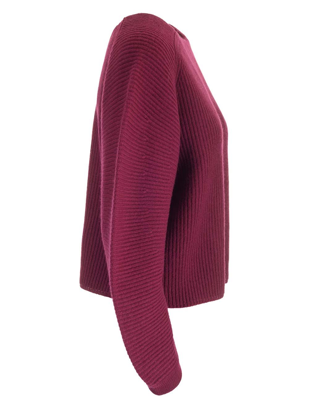 Shop Forte Forte Ribbed Sweater In Bordeaux