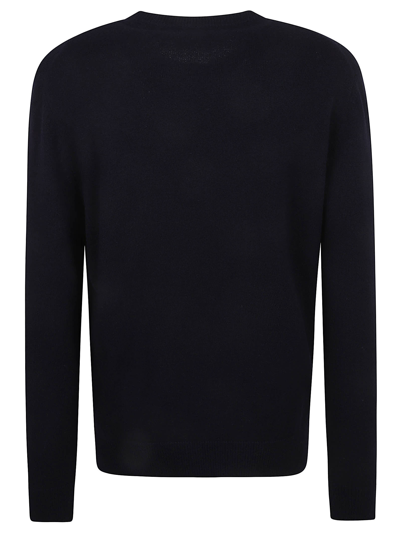 Shop Dolce & Gabbana Logo Plaque Sweater In Blu Scurissimo