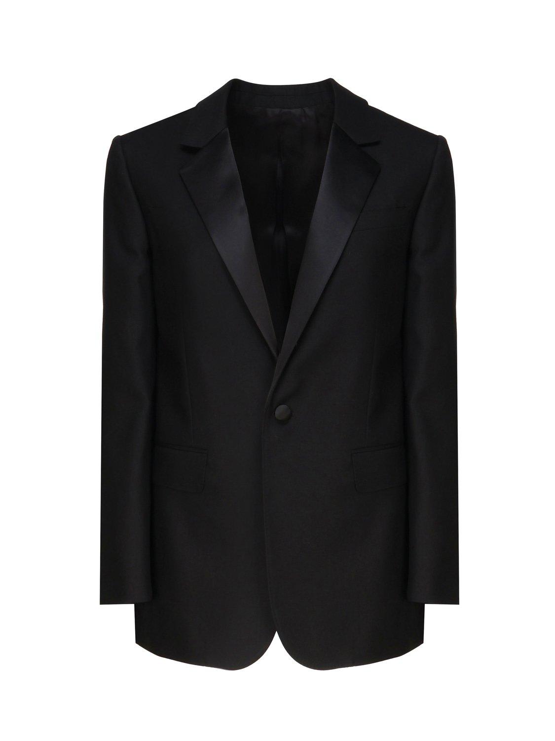 Shop Celine Bnf Tux Single-breasted Blazer In Ultra Black