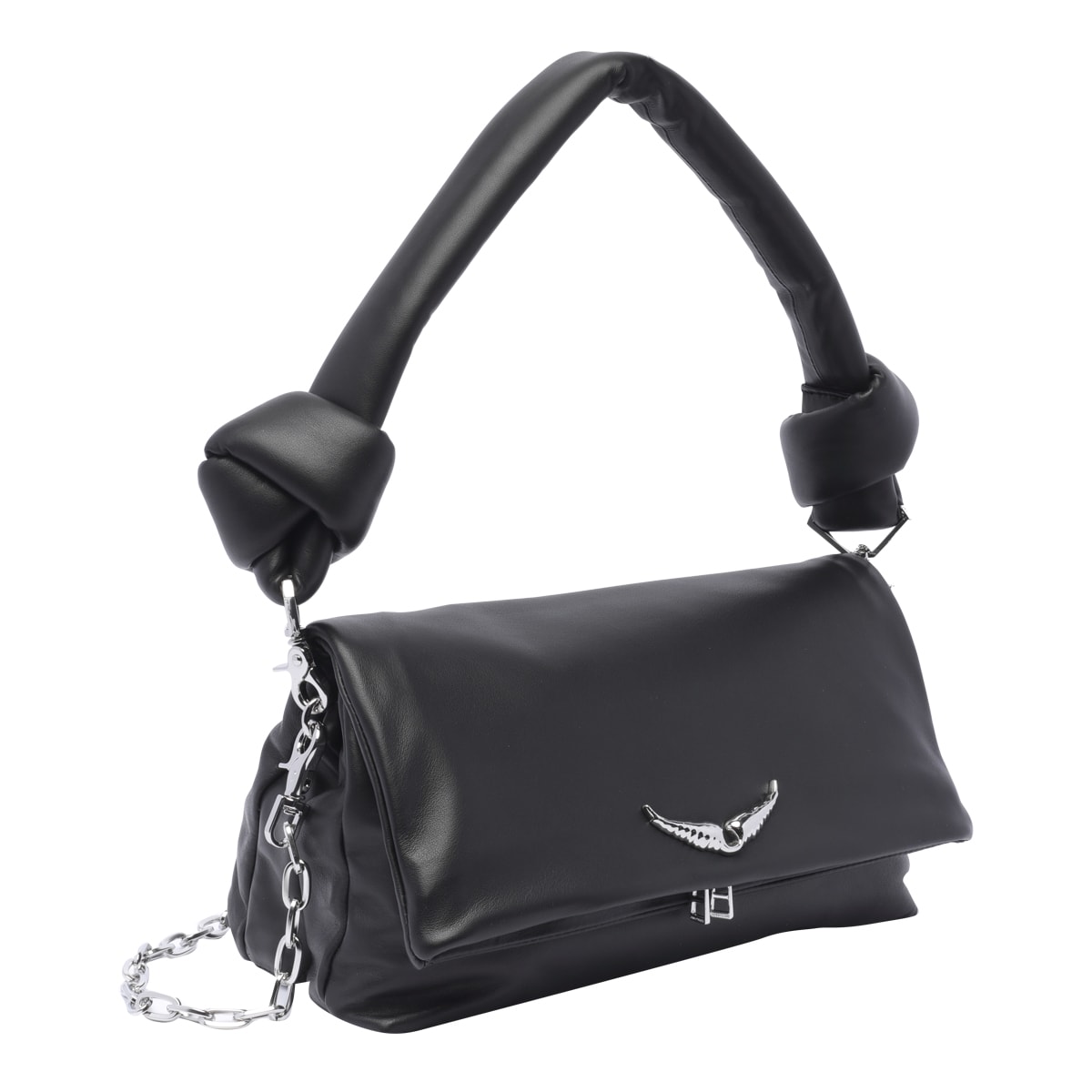 Shop Zadig &amp; Voltaire Rocky Shoulder Bag In Black