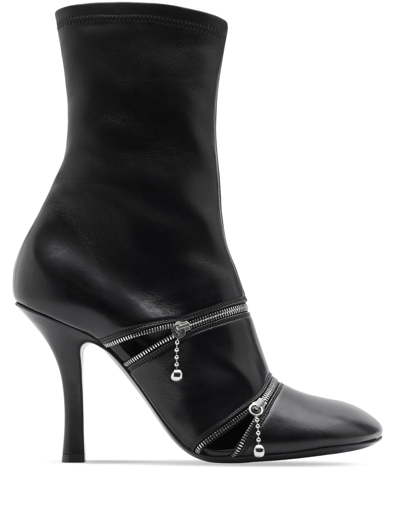 Burberry Lf Peep 100 Boot Womens Boots In Black