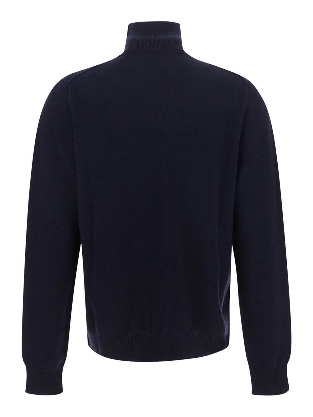 Shop Maison Margiela Crewneck Sweater In Blu