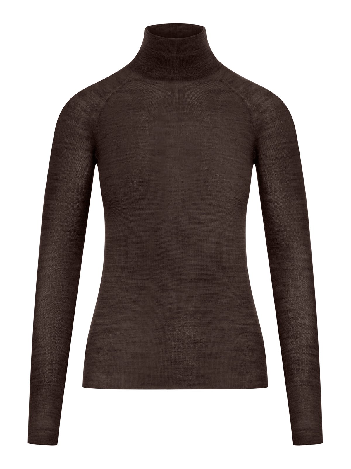 Shop Roberto Collina Turtleneck Knit Sweater In Moro