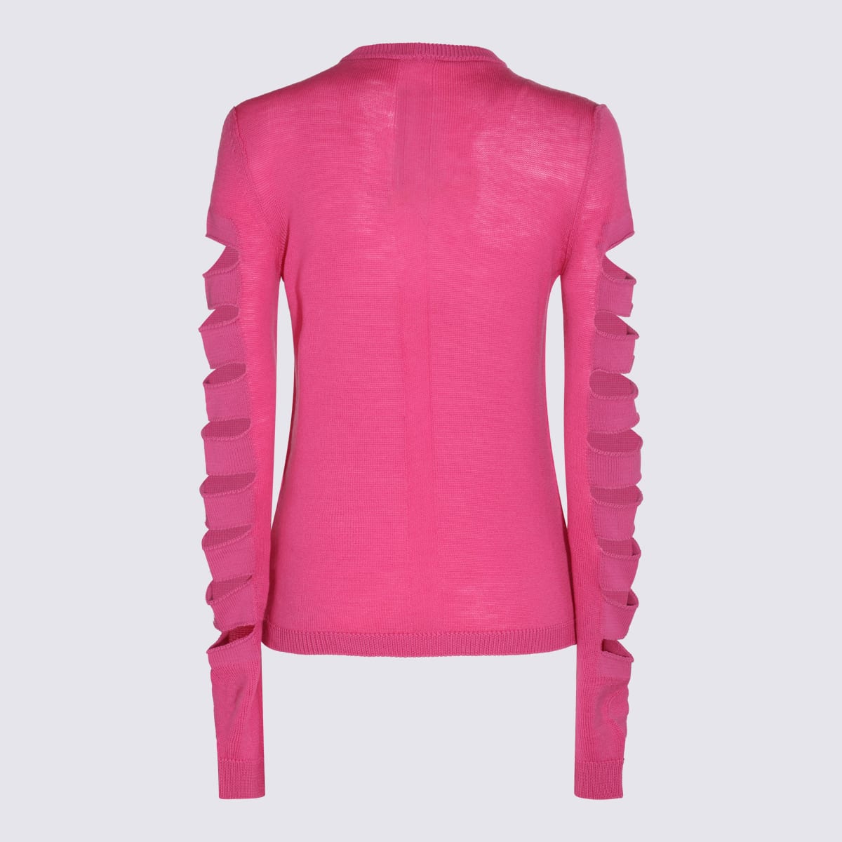 Shop Rick Owens Pink Wool-cotton Blend Jumper In Hot Pink