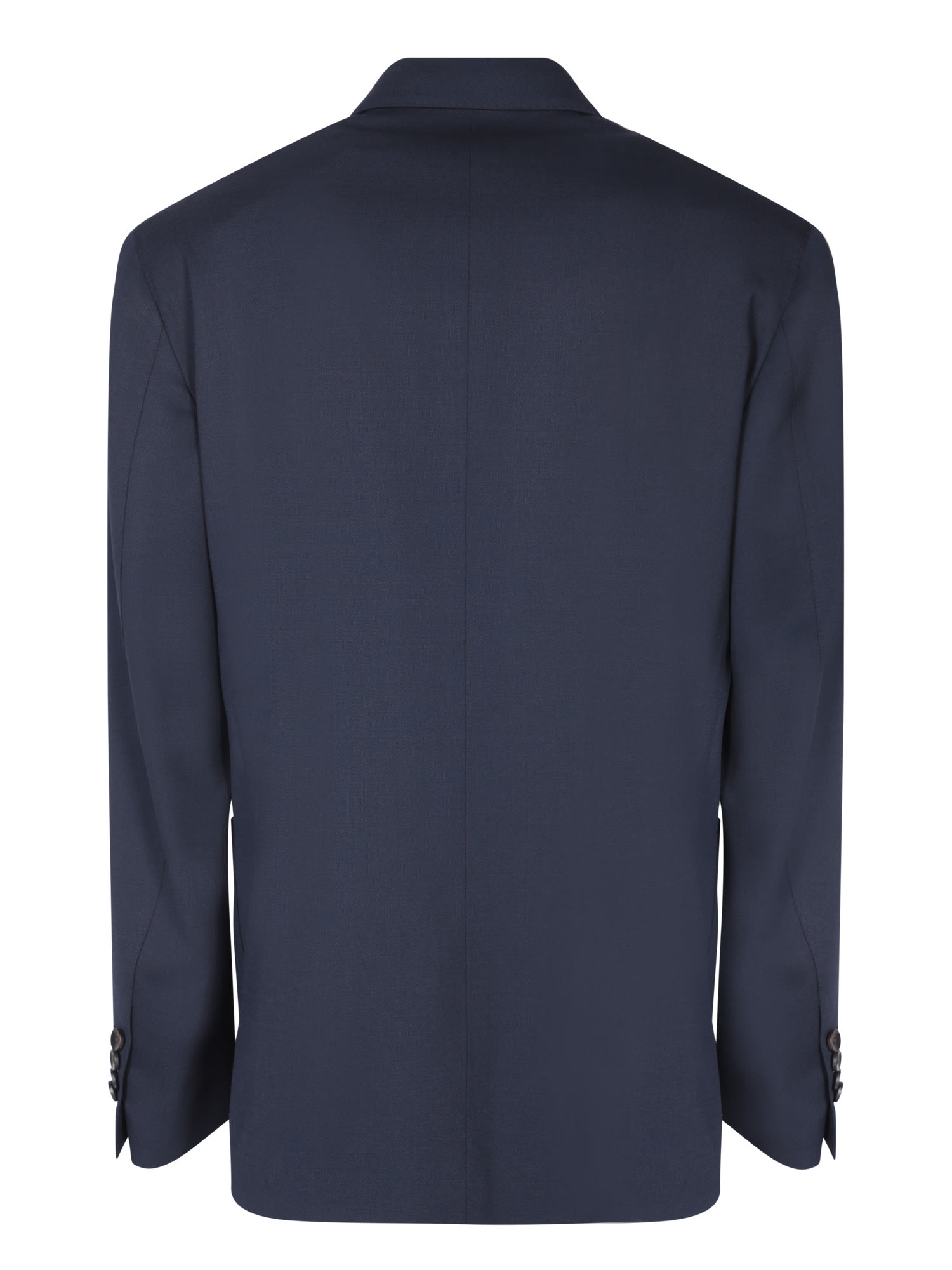 Shop Lardini Double-breasted Blue Jacket