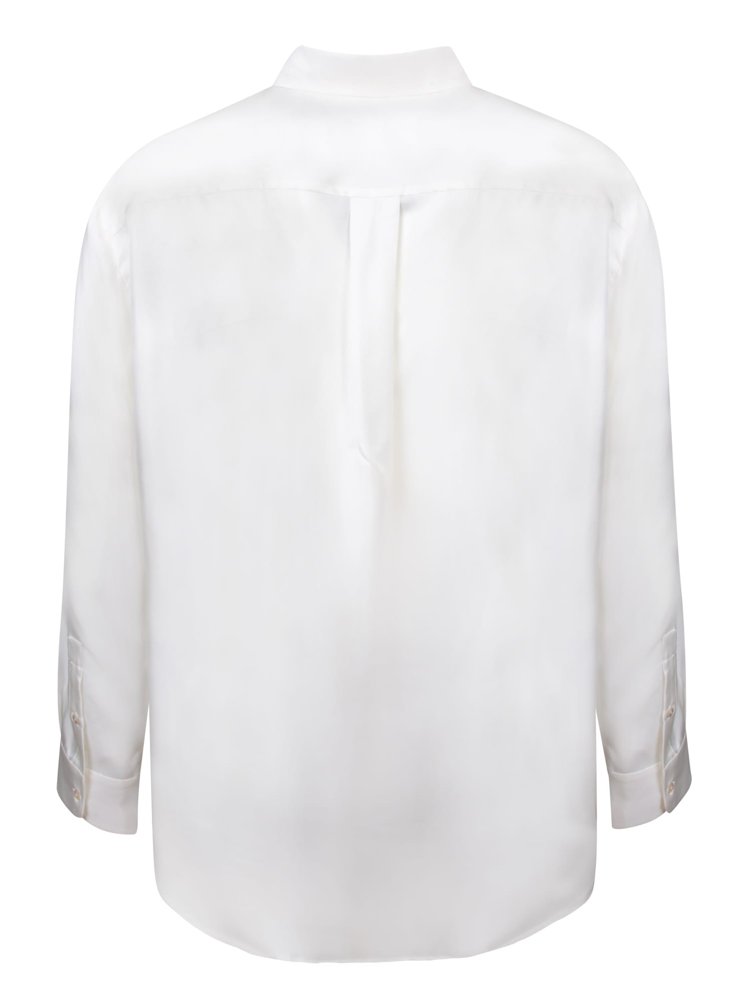 Shop Pierre-louis Mascia Aloe Organic White/multicolor Shirt