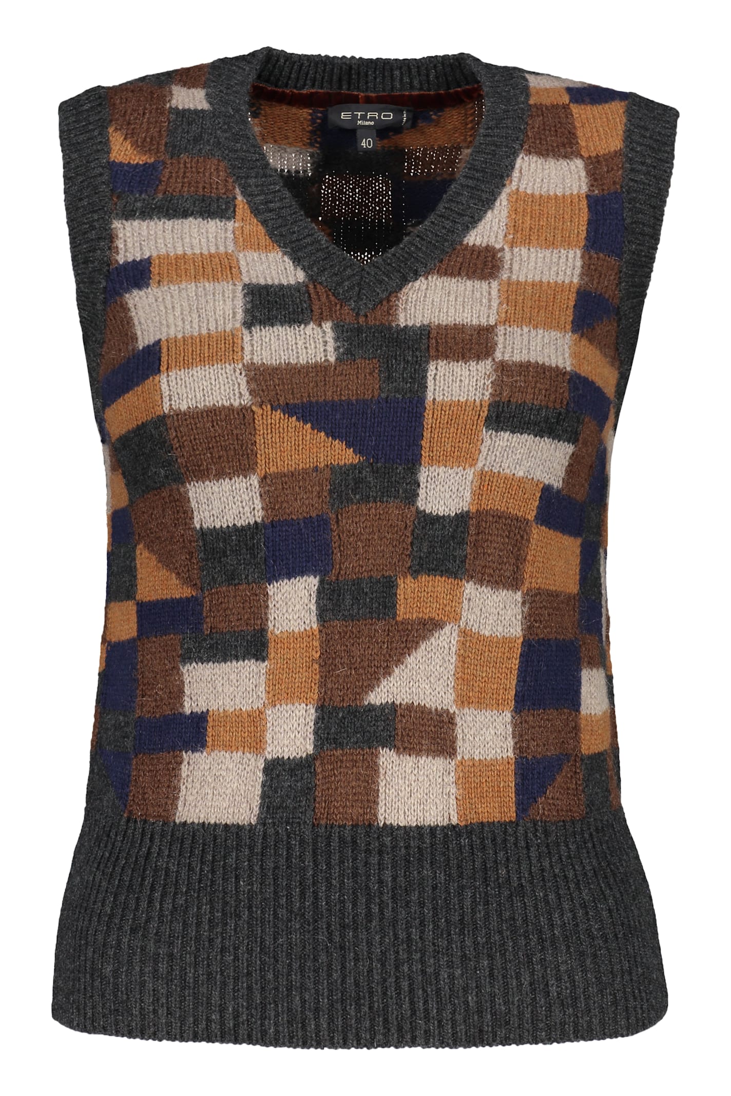 ETRO WOOL BLEND VEST 