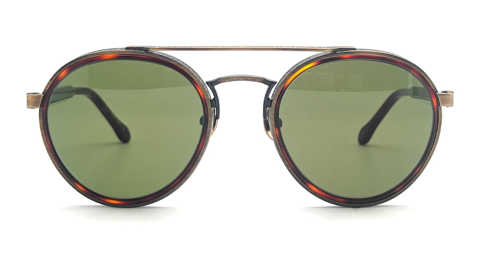 M3156 - Antique Gold / Dark Tortoise / G-15 Sunglasses