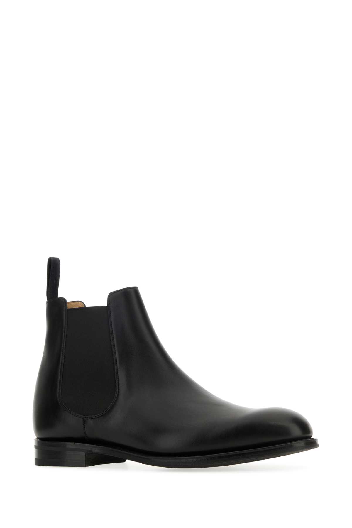 Shop Church's Black Leather Amberley Ankle Boots