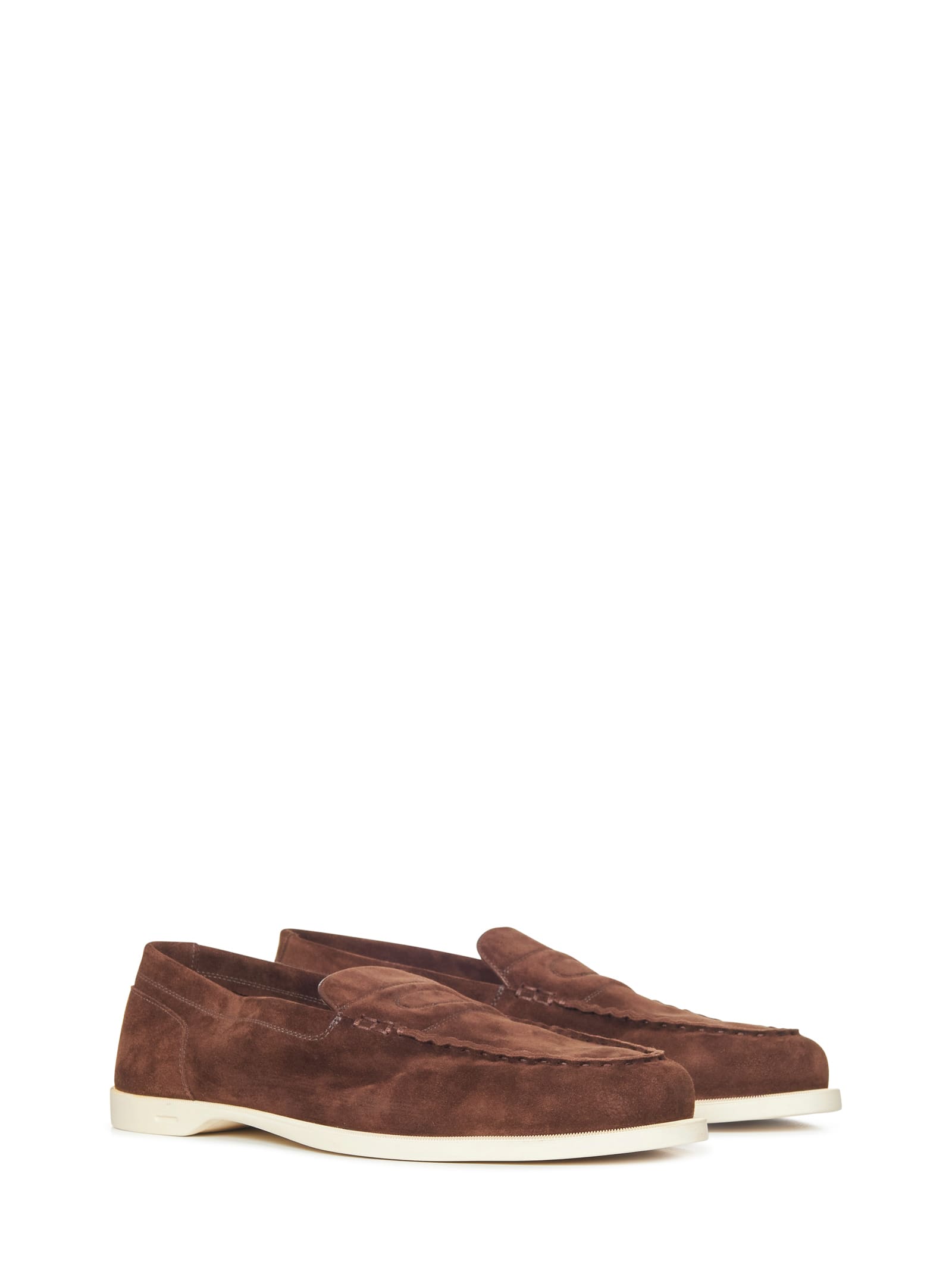 Shop John Lobb Pace Loafers In Brown