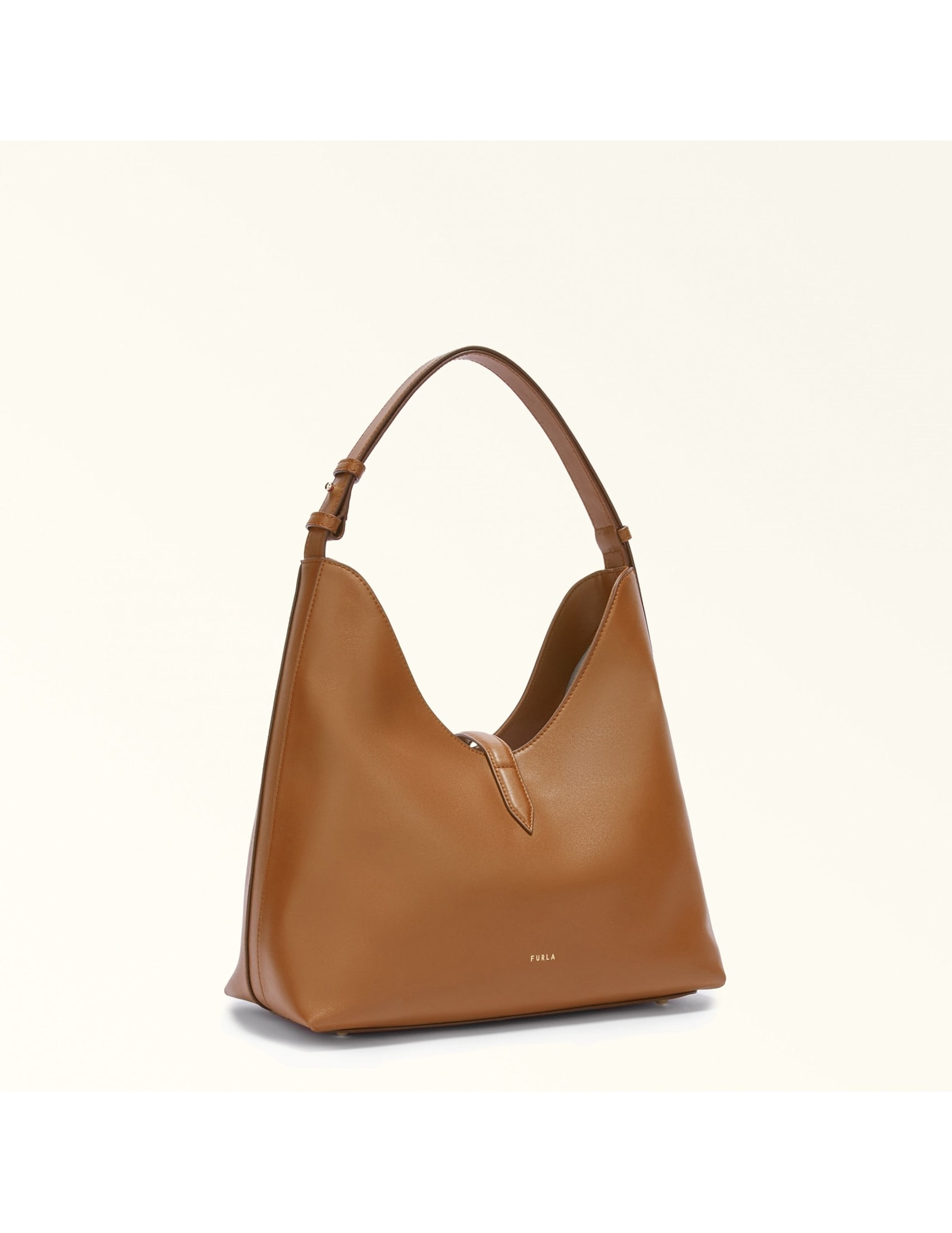 Furla "droplet" Medium Hobo Bag In Brown