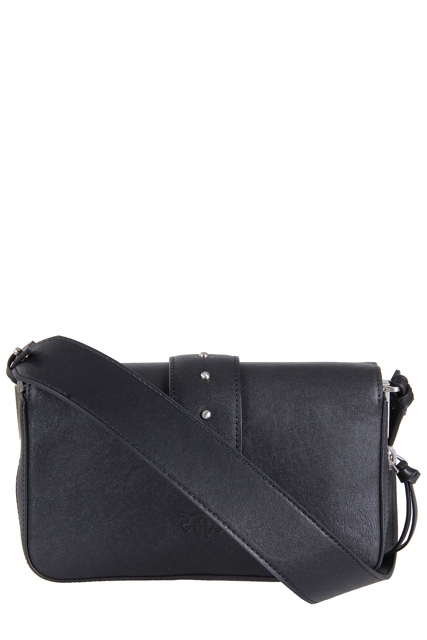 Pinko Love One Slouchy Zip Mini In Black