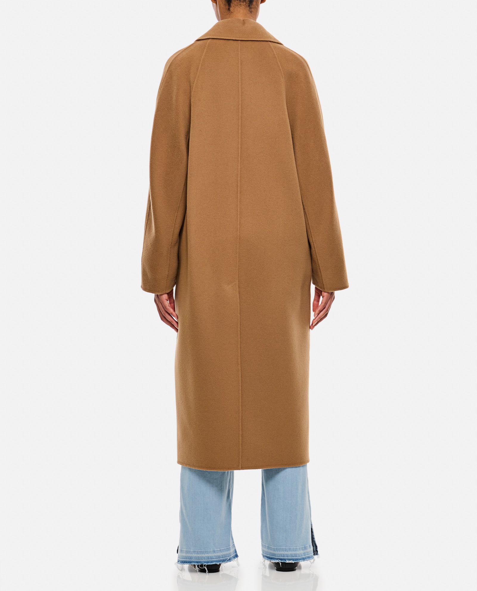 Shop 's Max Mara Capi Double Breasted Oversize Coat In Camel