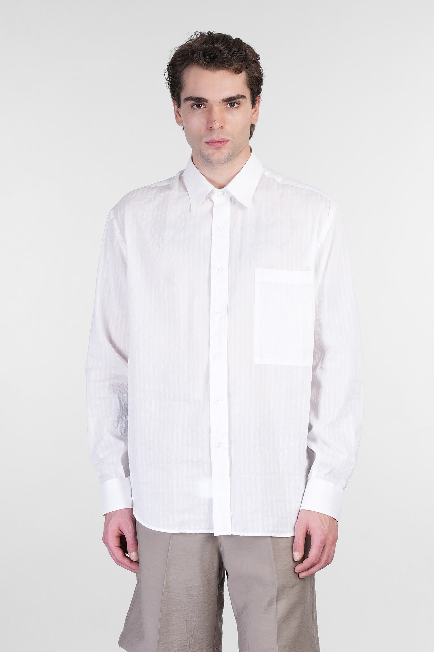 Andrea Shirt In White Linen