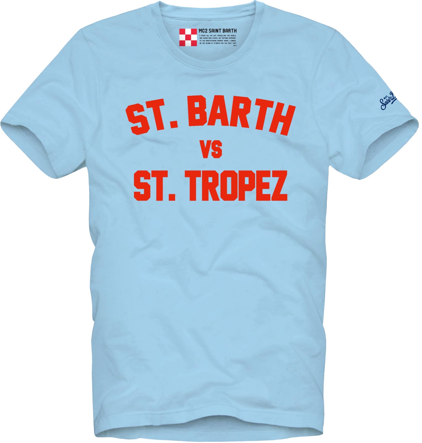 MC2 Saint Barth St Barth Vs St Tropez Printed Man T-shirt