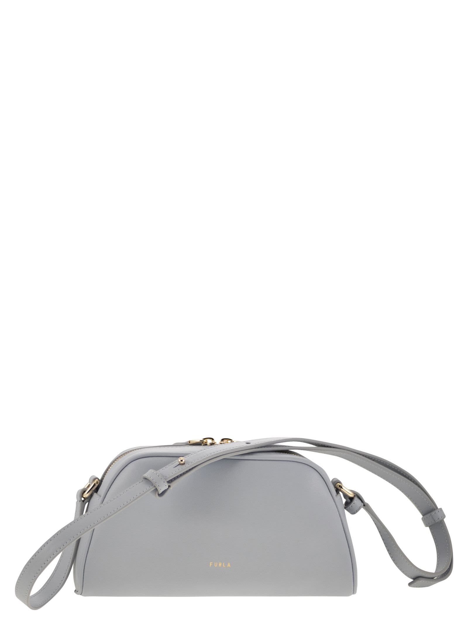 Shop Furla Goccia Mini Bag In Light Grey