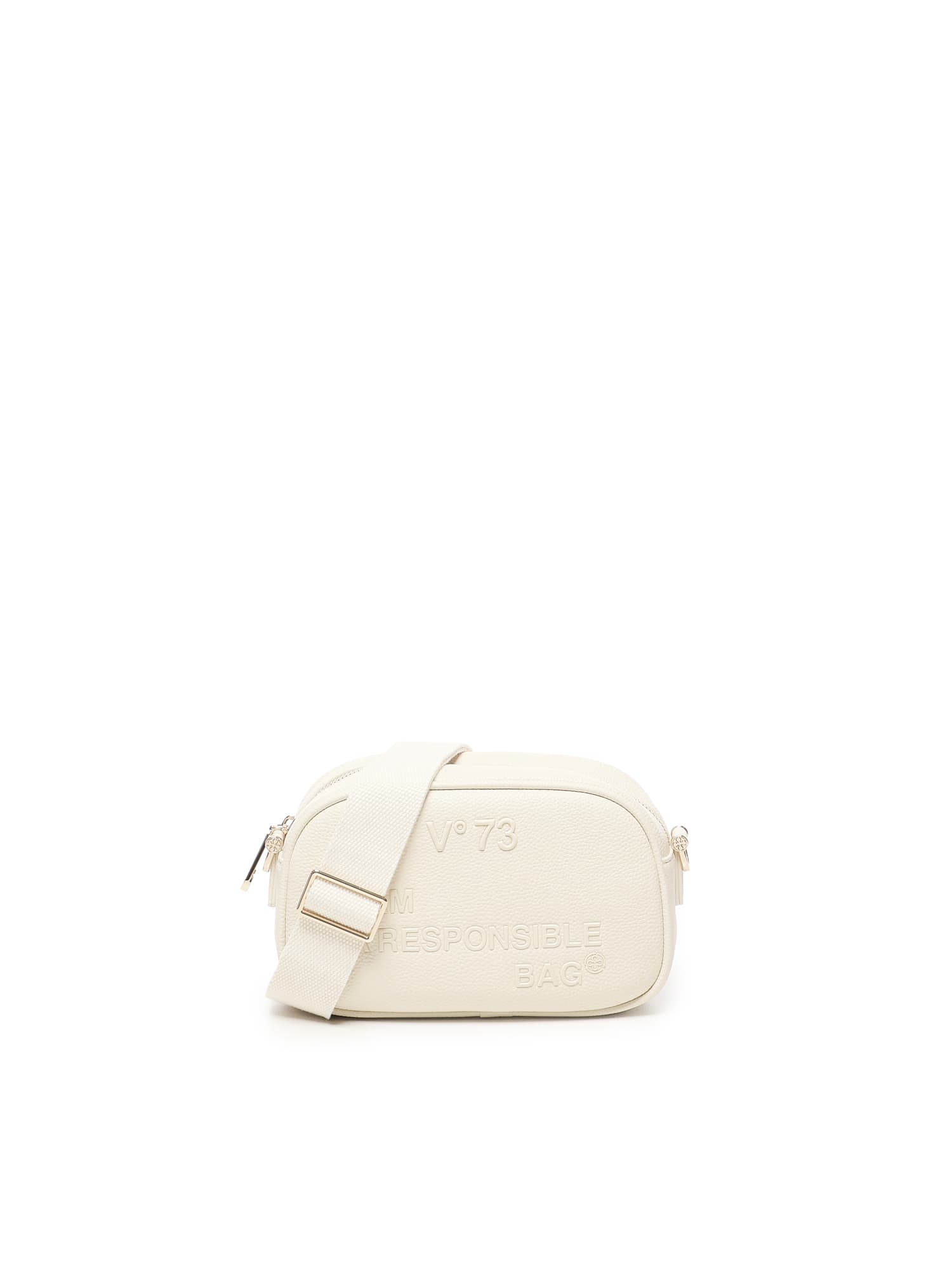V73 Responsibility Now Shoulder Bag In White