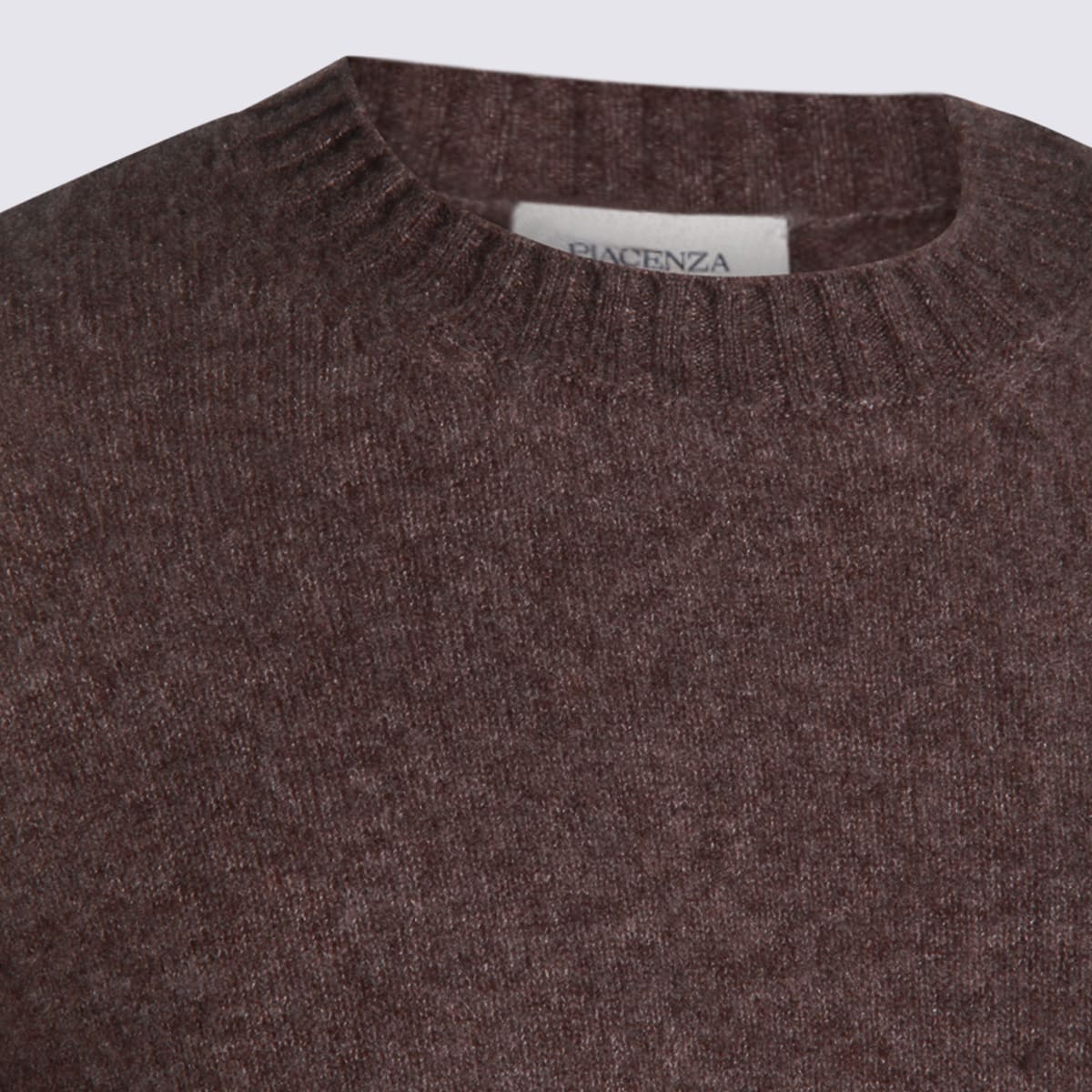 Piacenza Cashmere Beige Cashmere And Silk Blend Sweater In Burgundy