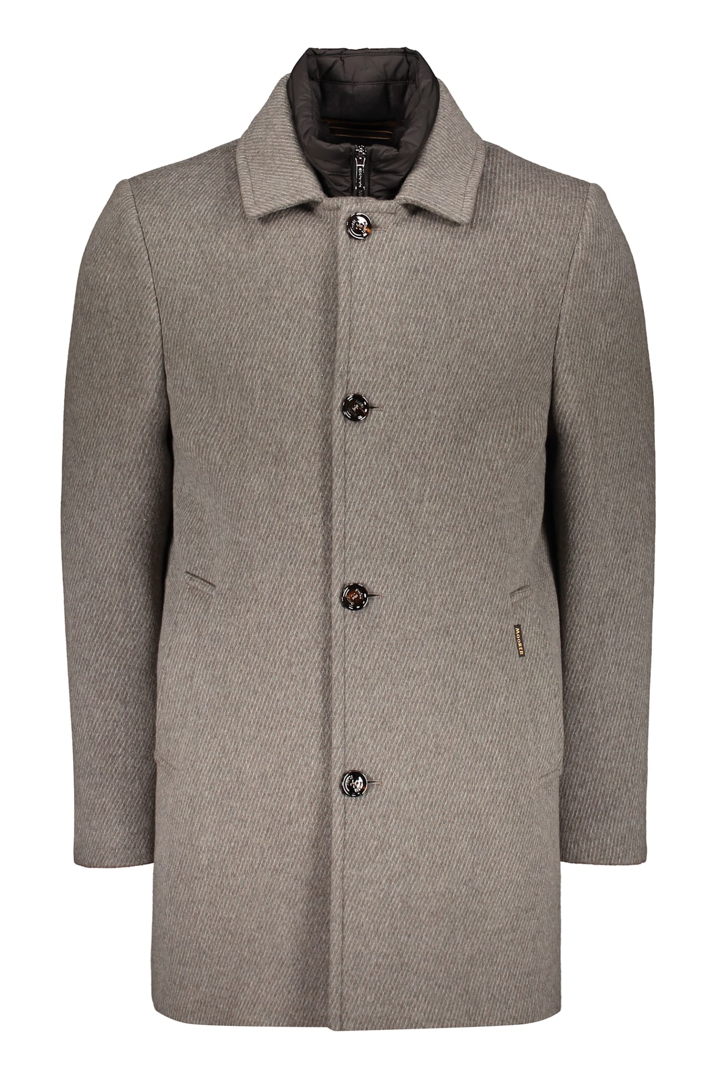 Shop Moorer Monferrato - Hl7 Cashmere Coat In Brown