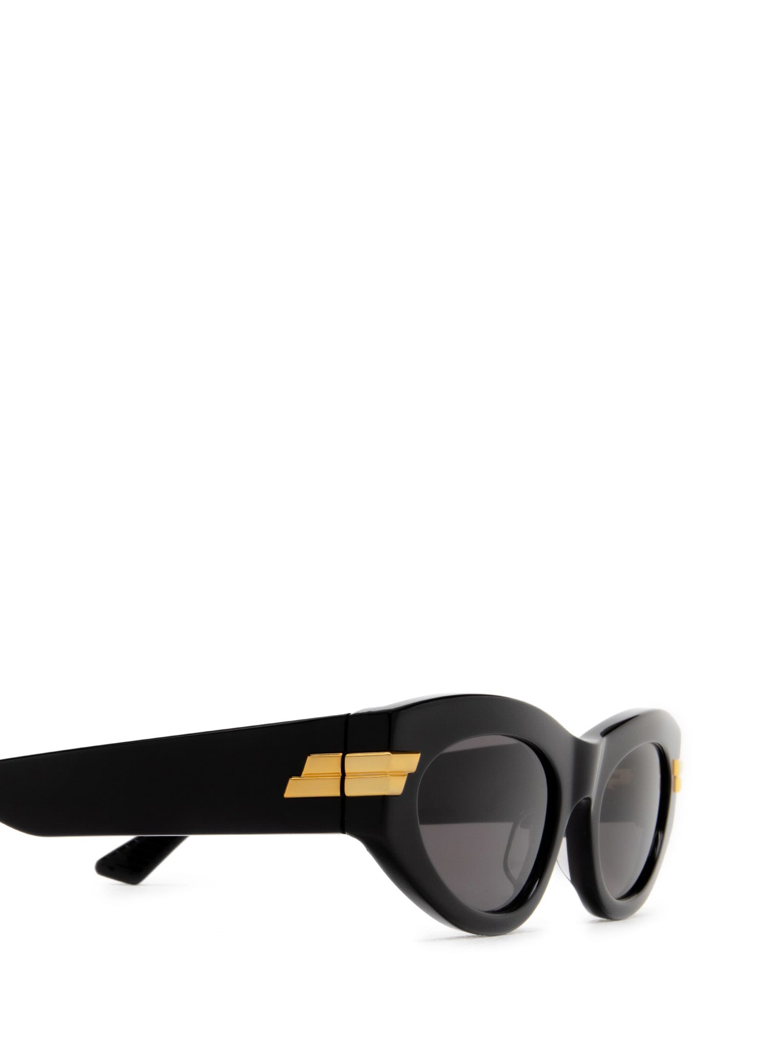 Shop Bottega Veneta Bv1189s Black Sunglasses