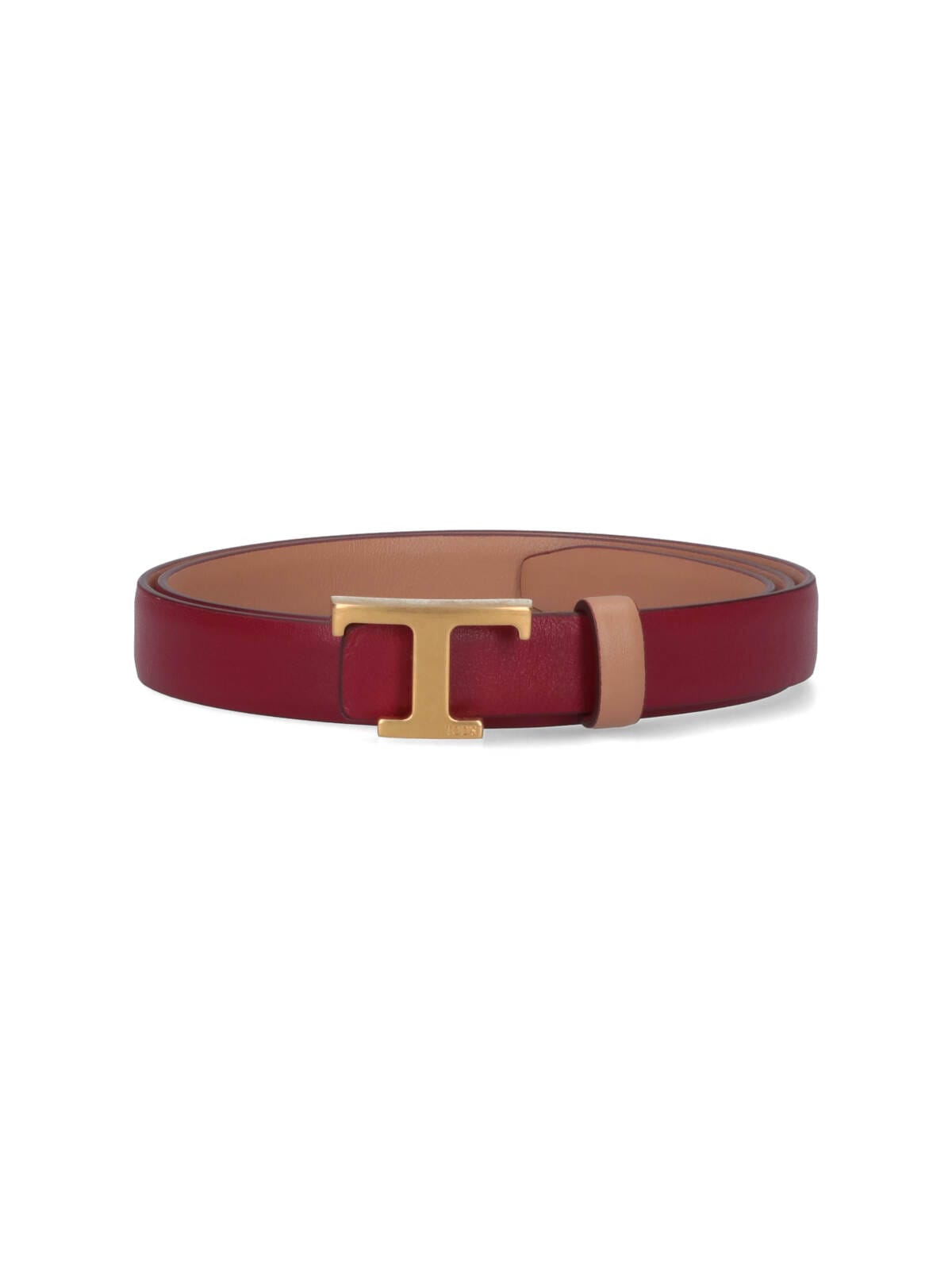 Tod's T Timeless Reversible Belt In Pink