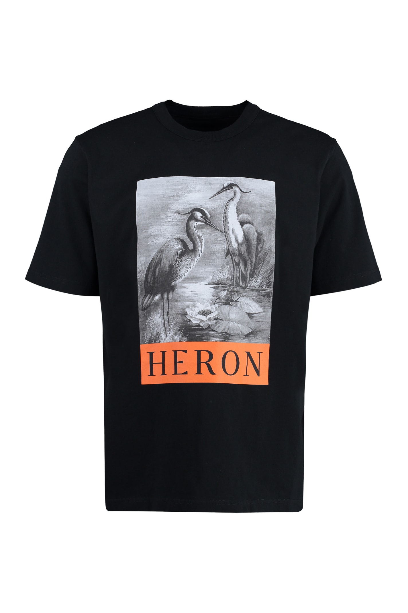 Printed Cotton T-shirt HERON PRESTON