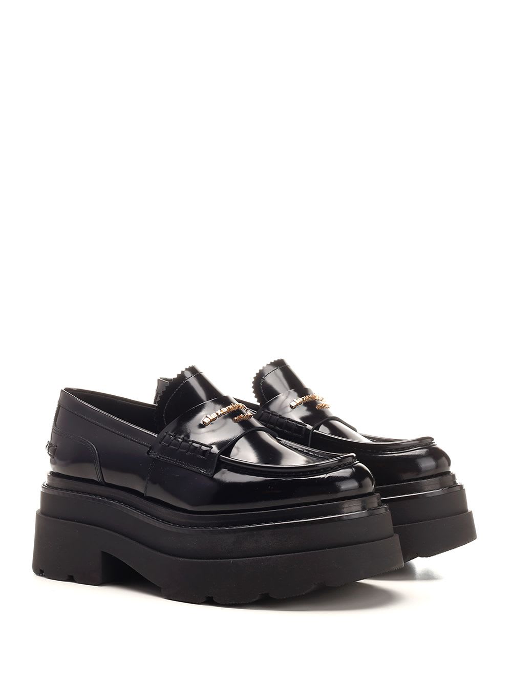 Shop Alexander Wang Flatform Loafer In Nero