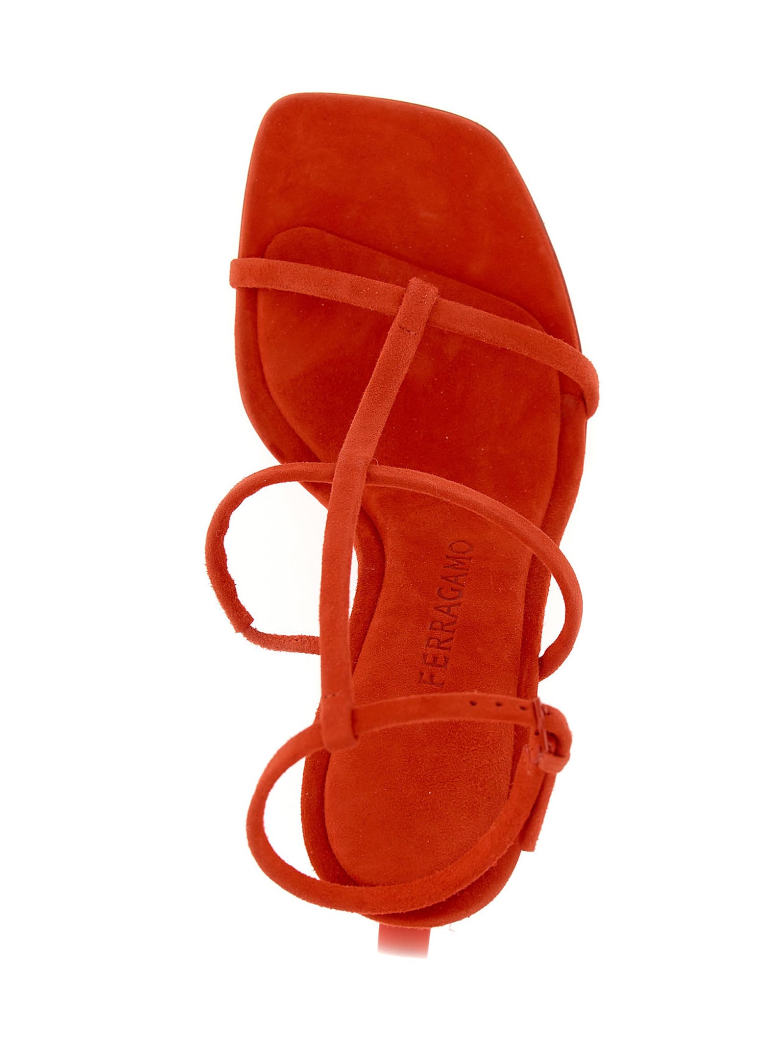 Shop Ferragamo Alina Sandals In Red