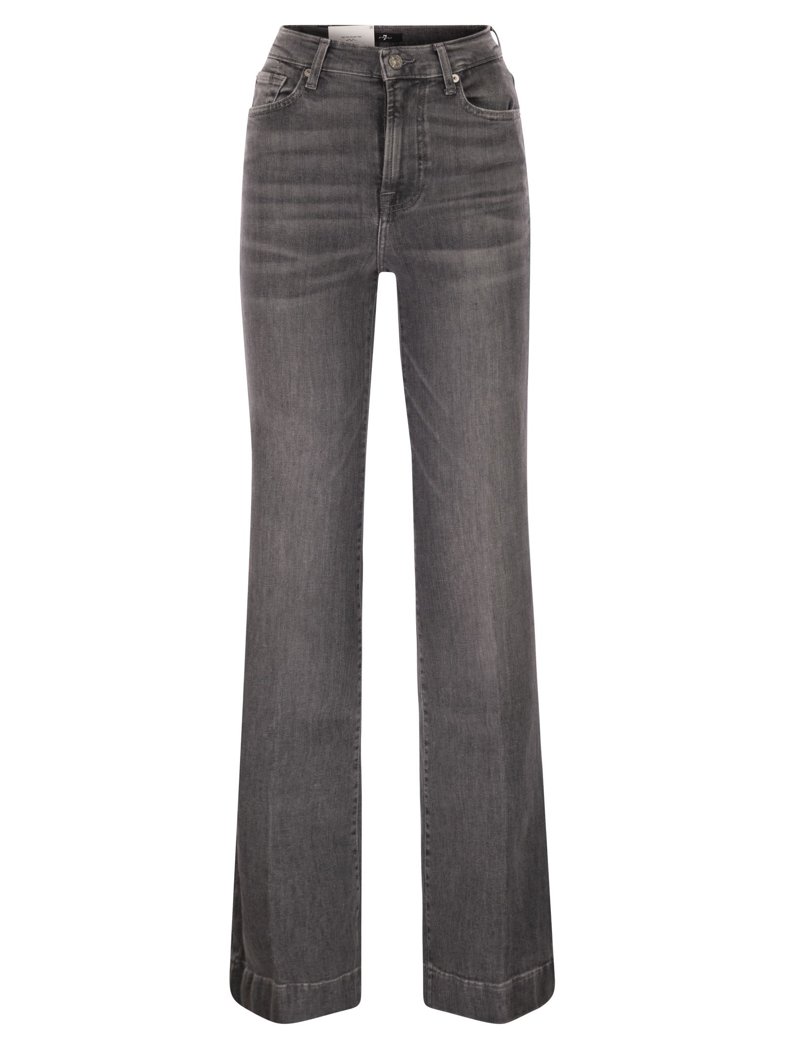 7 For All Mankind Modern Dojo - Jeans Flair Fit In Gray