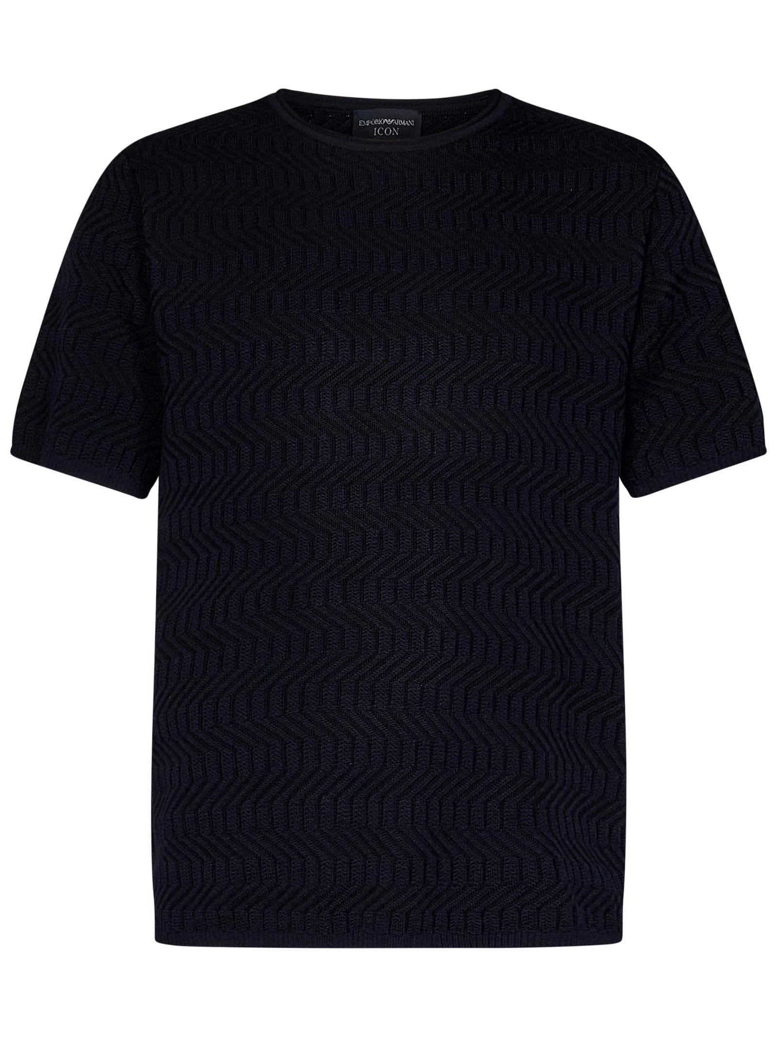 Shop Emporio Armani Sweater In Blue