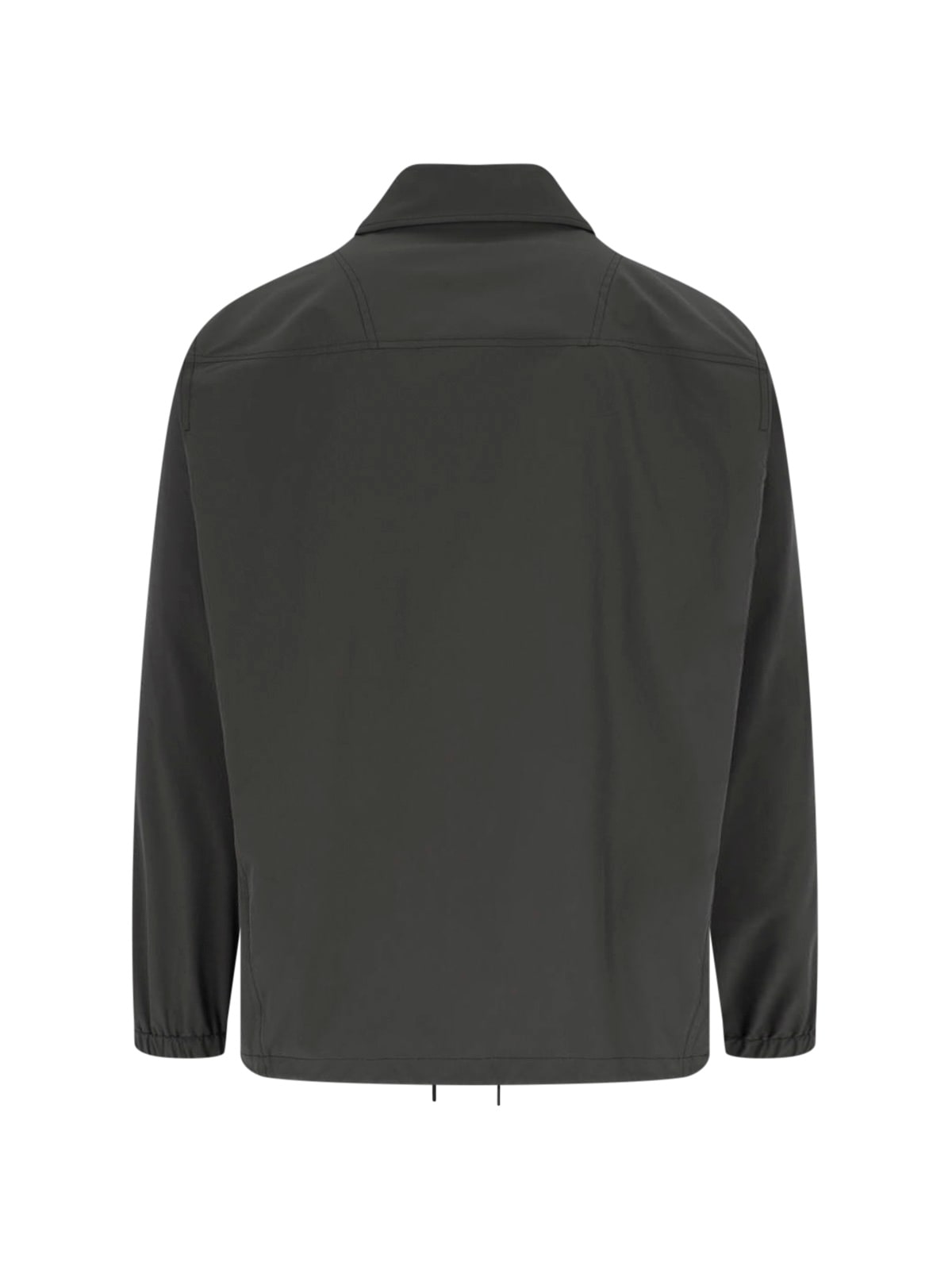 Closed Logo Shirt Jacket In Gray