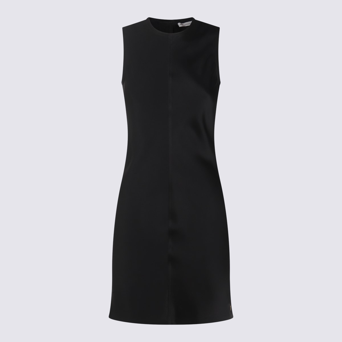 Shop Ami Alexandre Mattiussi Black Silk Mini Dress
