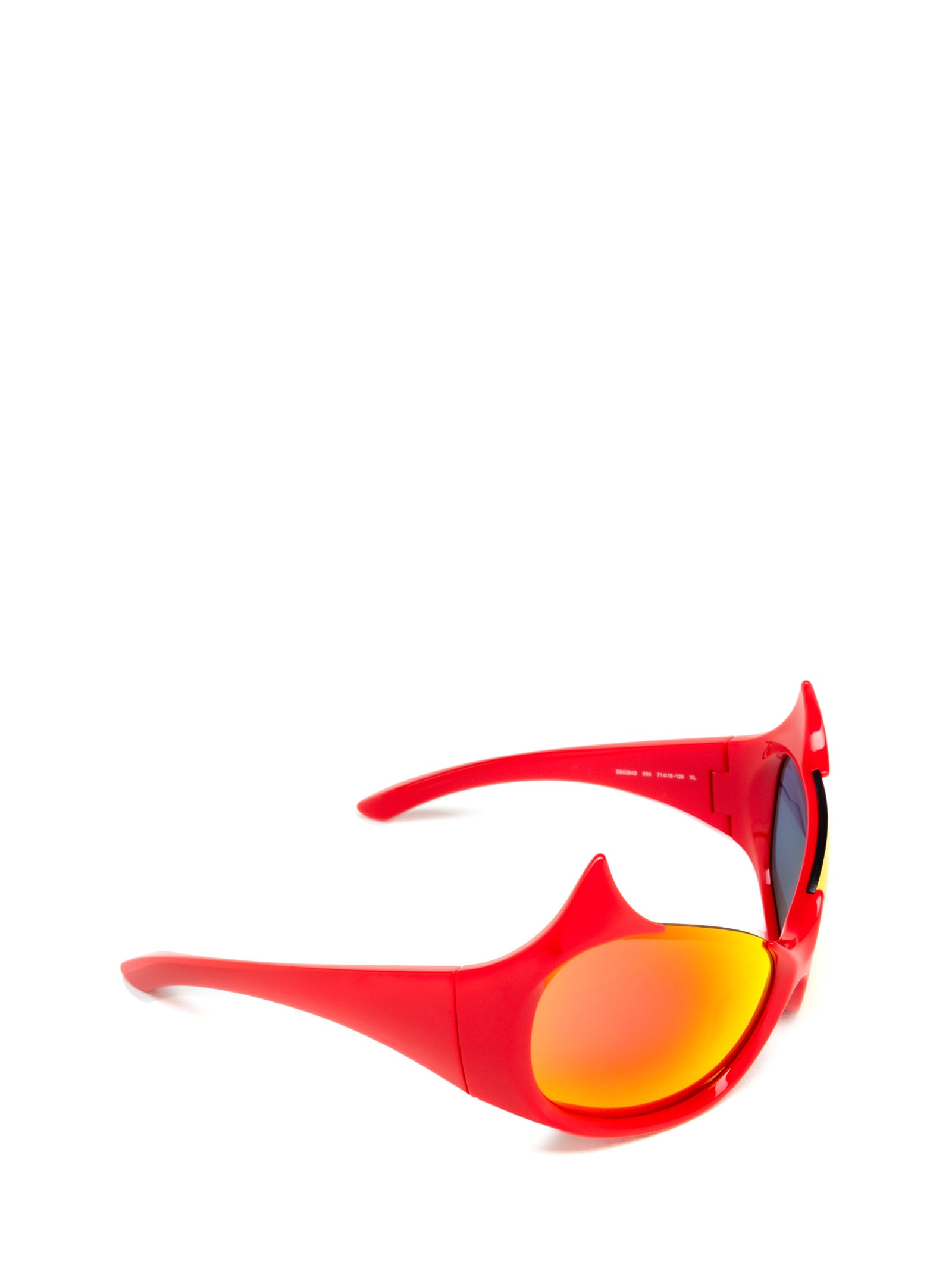 Shop Balenciaga Bb0284s Red Sunglasses