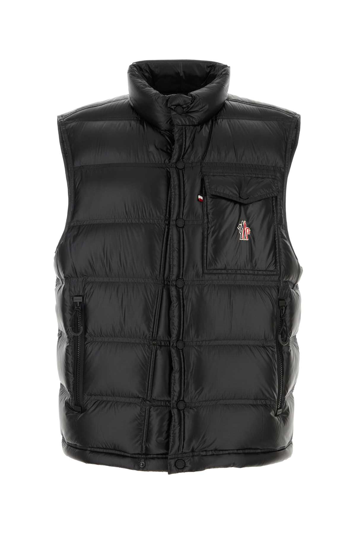 Black Nylon Nantu Sleeveless Down Jacket