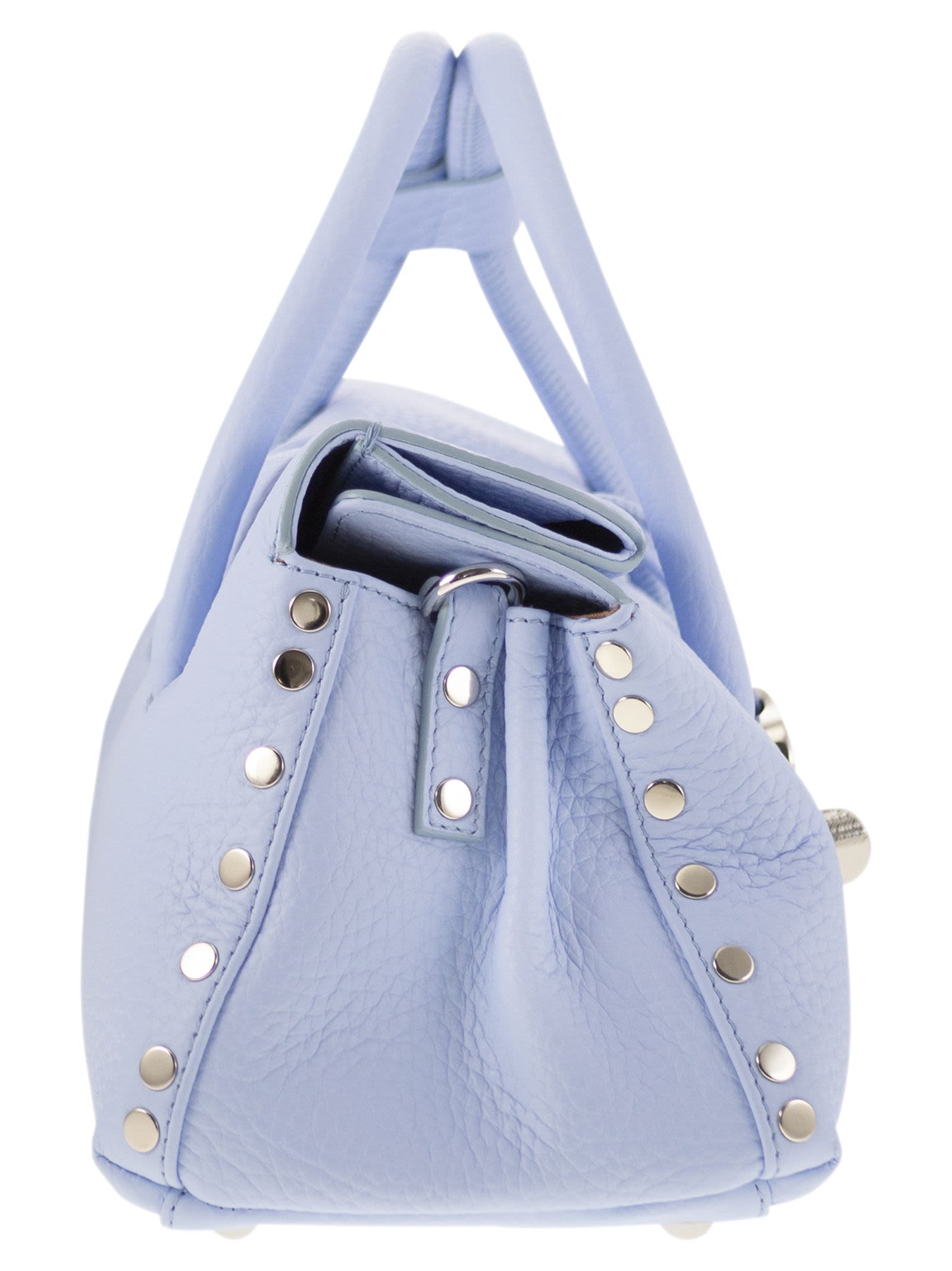 Zanellato Hand Shoulder Bag In Light Blue