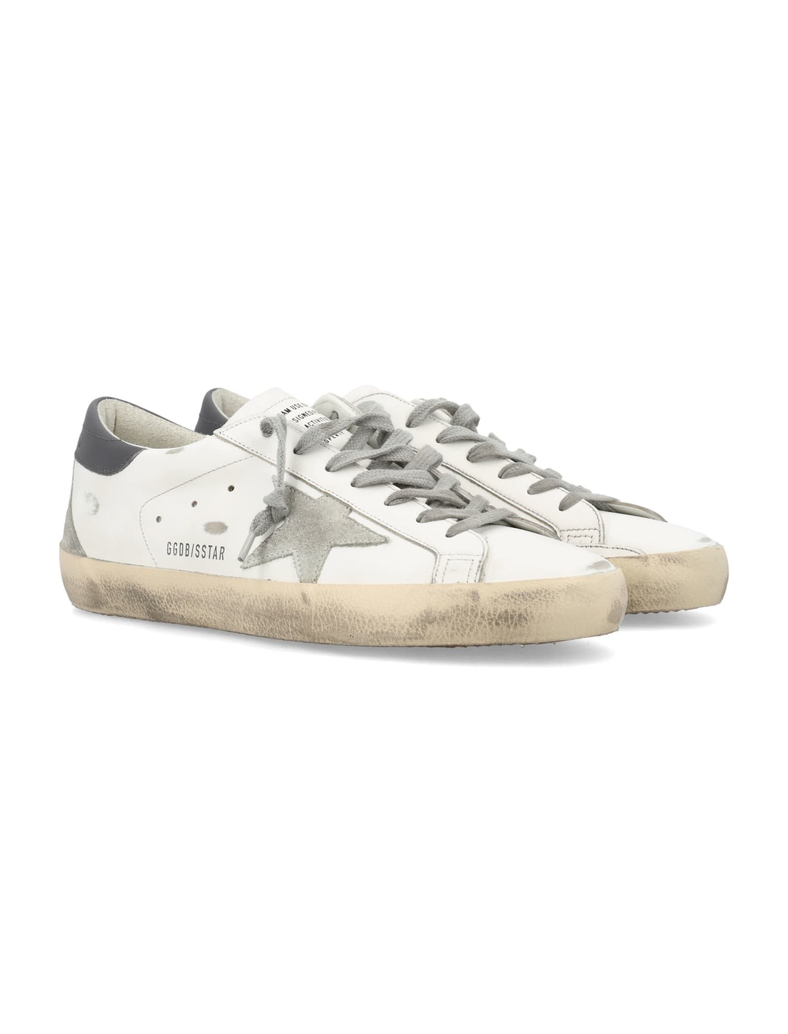 Shop Golden Goose Superstar Sneaker In White Ice Dark Grey