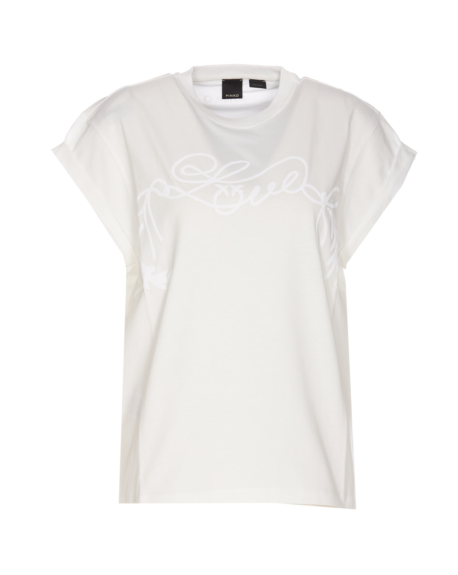 Shop Pinko Telesto T-shirt In White