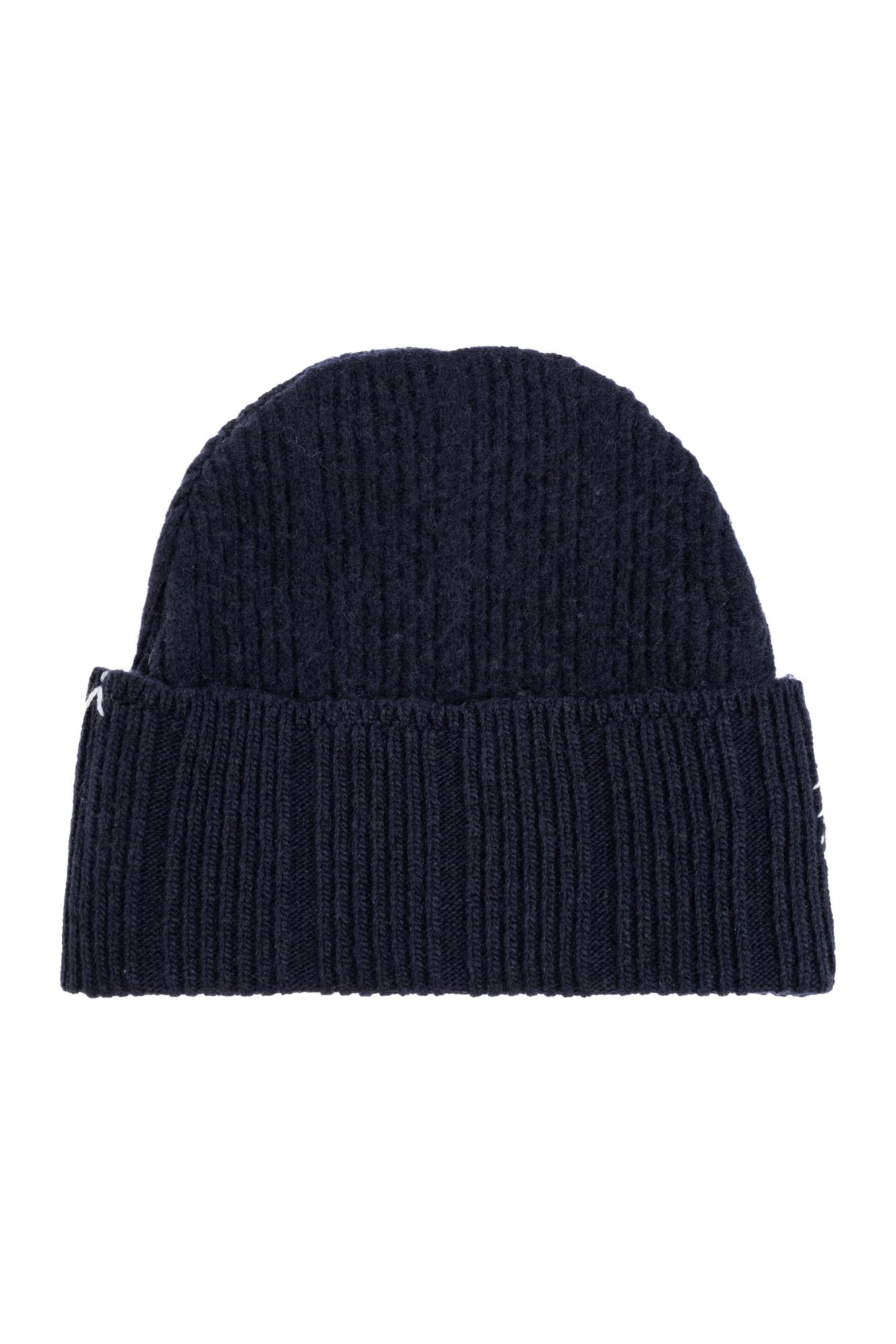 Marni Wool Beanie With Stitching In Brown