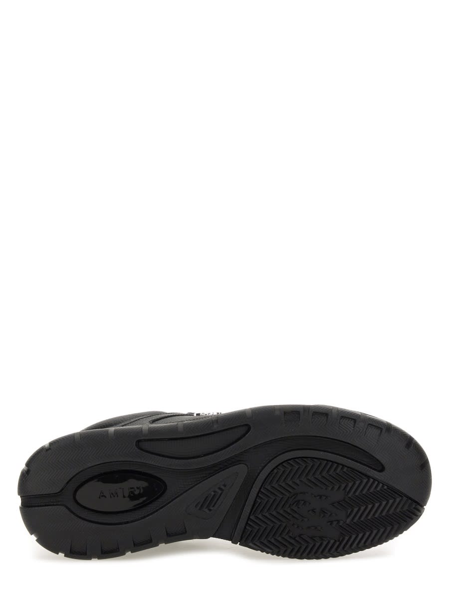 Amiri Black Sneakers With Logo Patch On The Side And Logo Lettering On The Rear In Leather Man In Black