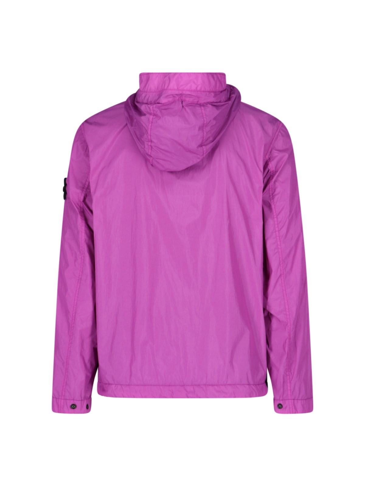 STONE ISLAND LOGO HOODED JACKET
