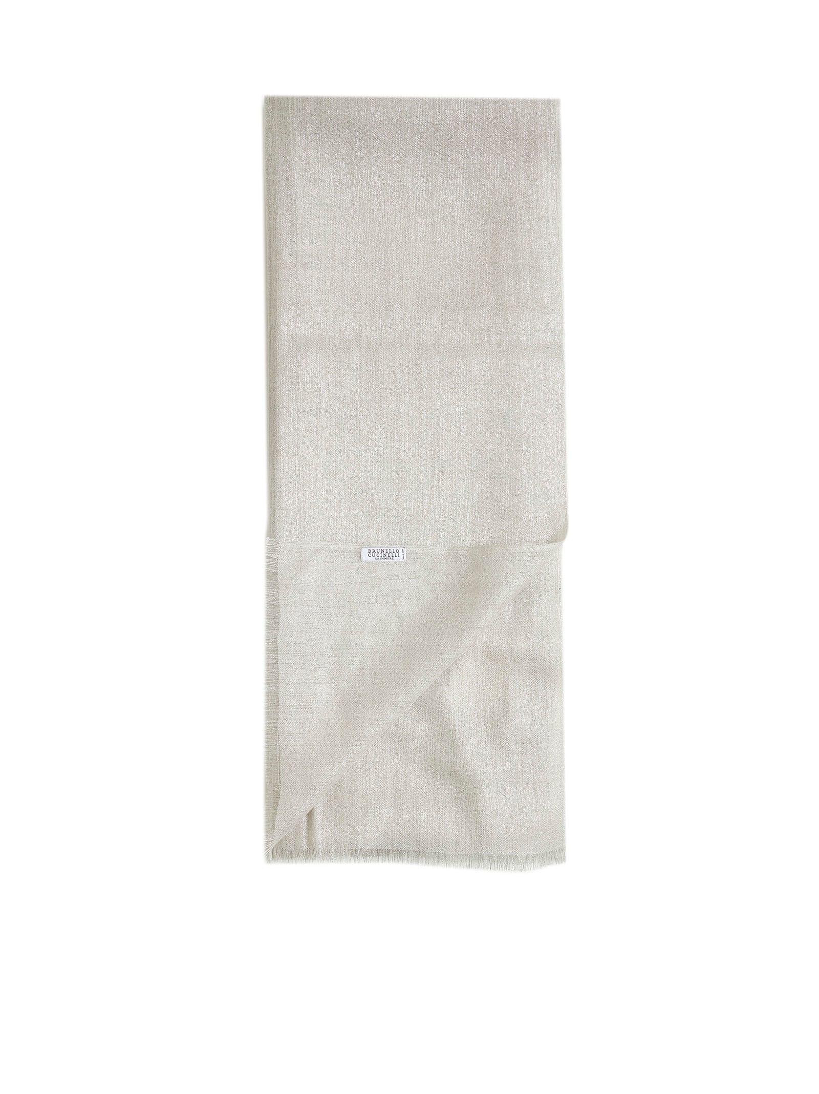 Shop Brunello Cucinelli Scarf In Madreperla